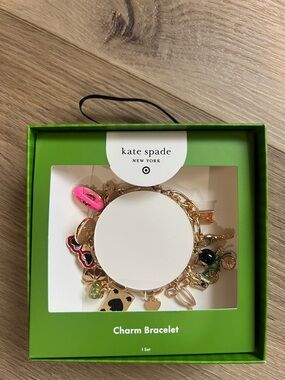 Kate Spade  Target Gold Charm Bracelet NWT